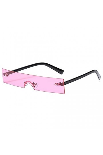 LUOXUEFEI De Soleil Lunettes Petites Lunettes De Soleil Rectangulaires Femmes Lunettes De Soleil À Lentilles Roses Rouges