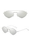 lunettes Nouveau cadre en alliage griffe lunettes de soleil sans monture marque designer Uv400 lunettes de soleil polygonales