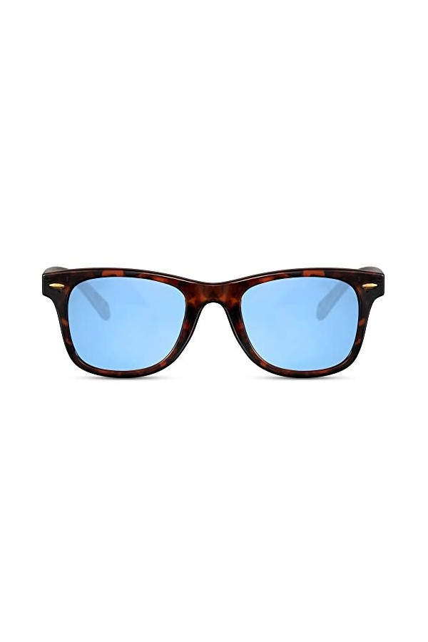 Cheapass Lunettes de soleil Femmes Hommes Plastique Attrayant Bleu Rectangulaire Rétro Style Protection UV400