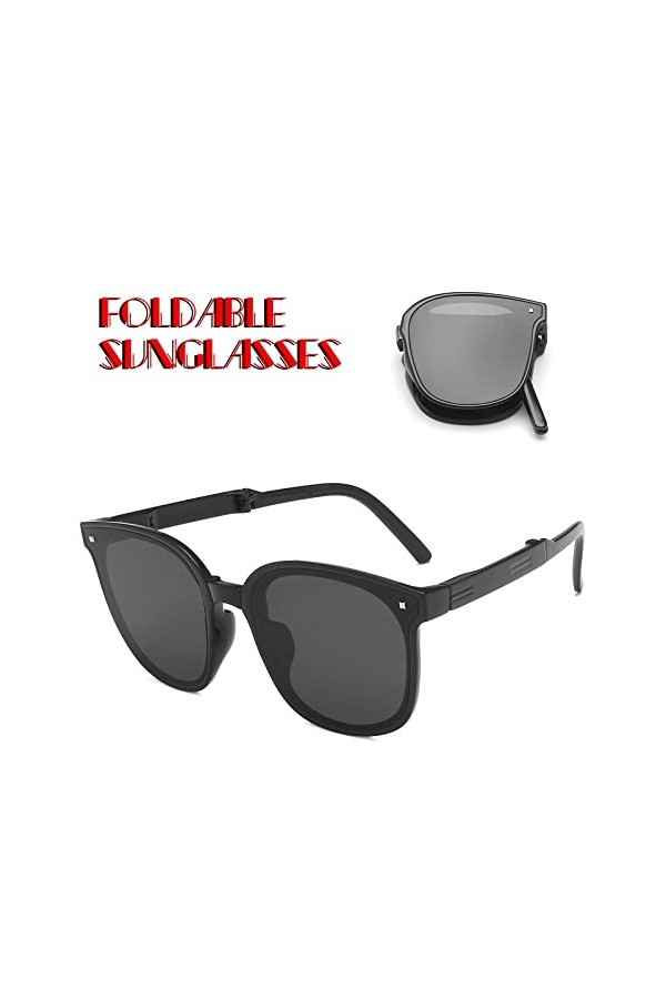 TOYZ Fashion Unisexe Lunettes Soleil Rétro Polarisées Rondes Cercle Solaire Lentille Cadres Légers Uv400 Protect Lunettes Coo