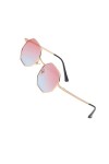 YIUPEDRFG Lunettes de Soleil Vintage pour Femmes, Monture légère, Protection à la Mode, Ajustement Confortable, Lunettes de S