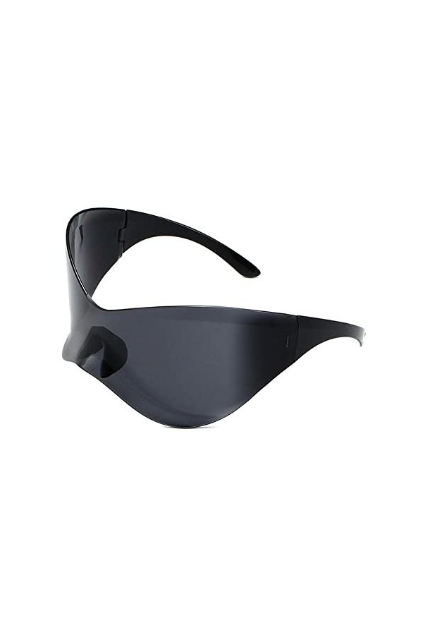 Y2k Lunettes de soleil de sport Futuristes Lunettes de soleil surdimensionnées Lunettes de soleil femmes lunettes de soleil s
