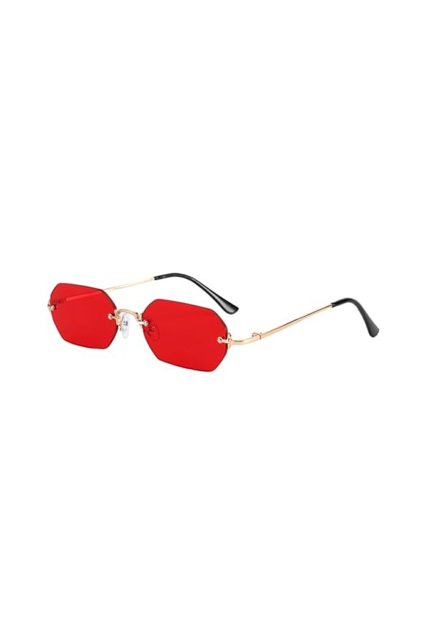 yuwqqoajv Lunettes de soleil tendance pour femmes, indéformables, longue durée de vie, protection rectangulaire, lunettes de 