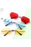 yuwqqoajv Lunettes de soleil tendance pour femmes, indéformables, longue durée de vie, protection rectangulaire, lunettes de 