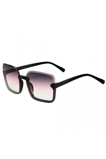 Y2k Lunettes de soleil sans monture Lunettes de soleil classiques avec miroir Lunettes de soleil sans monture Lunettes de sol