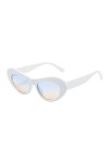 Dorjuli Lunettes de soleil Y2k sans monture - Lunettes de soleil classiques sans monture - Vision claire - Confortable - Haut