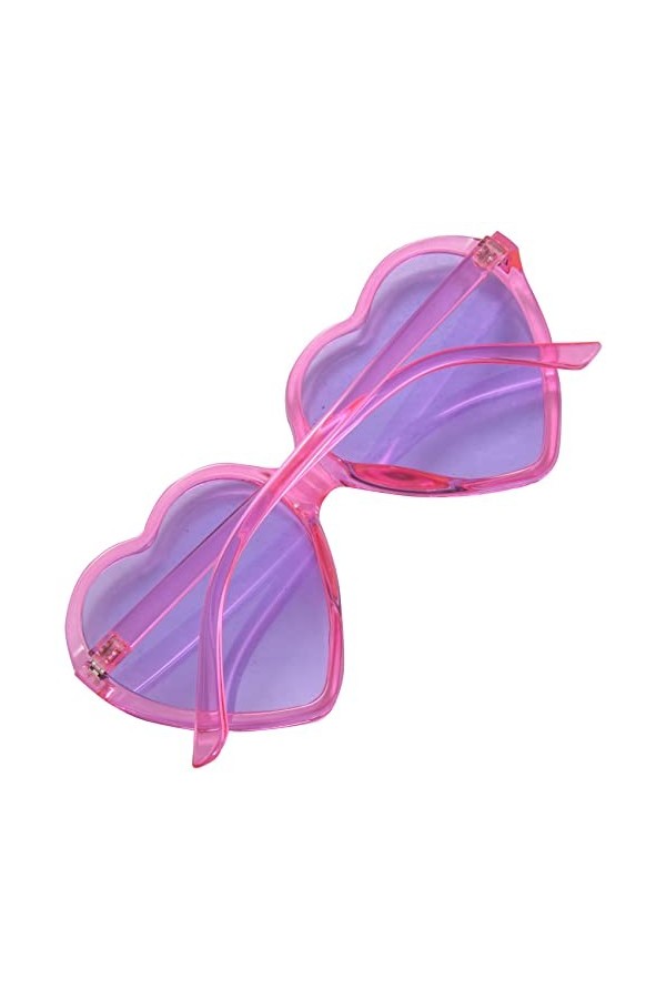 Wlauqueta 90S Lunettes Vintage De La Mode Grandes Femmes Dame Filles Surdimensionnées Lunettes De Soleil en De Coeur Lunettes