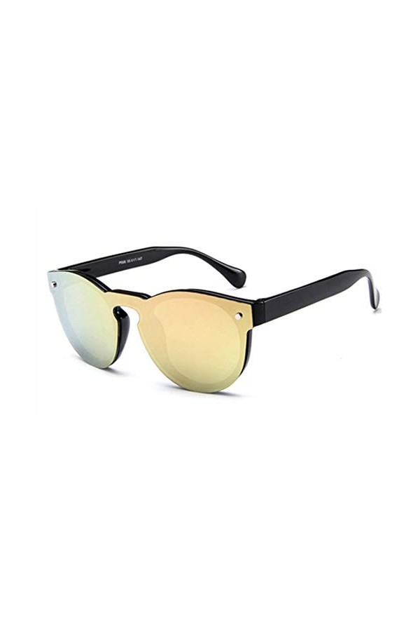 YIERJIU Lunettes Nouvelles Lunettes de Soleil à lentille Monobloc Femmes Lunettes en Plastique Transparent Hommes Style Lunet