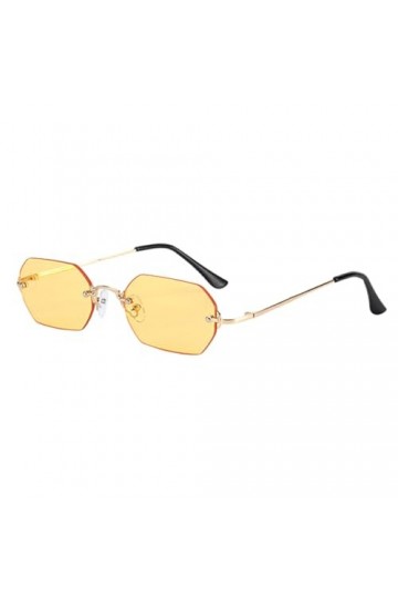 eexuujkl Lunettes de soleil pour femmes, coussinet nasal souple, branches élastiques pour ajustement, lunettes de soleil rect