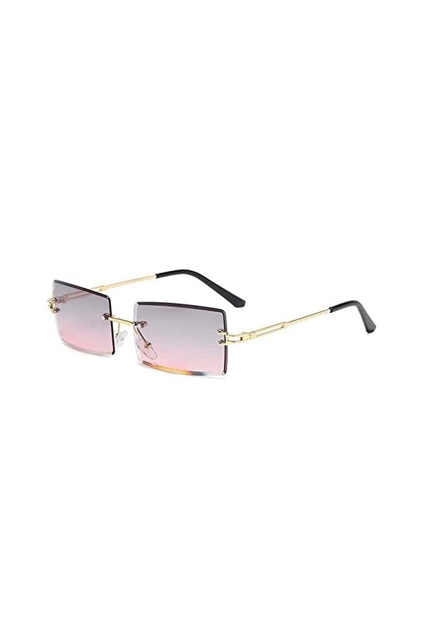 SHANGYU I1N0 Lunettes de soleil tendance pour femme Coupe carrée Dégradé, H