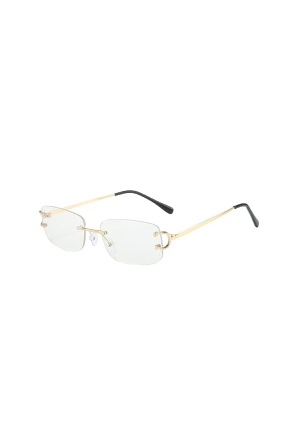 WUUISDNX Lunettes de soleil confortables à porter pour femmes, élégantes et résistantes, rectangulaires, classiques, 400, Bla