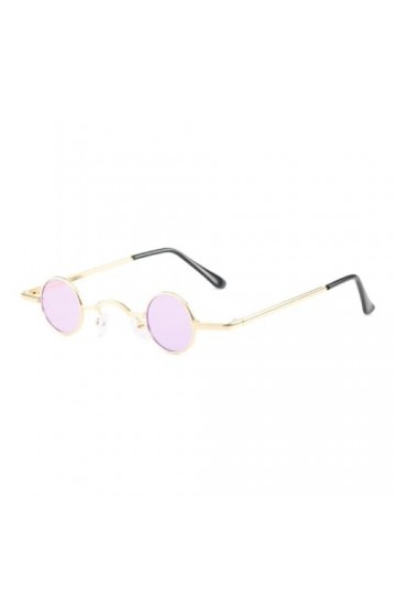 Lunettes de soleil rondes punk rétro pour hommes et femmes, petite monture, style hip-hop, mode, décoration dété, lunettes v