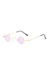 Lunettes de soleil rondes punk rétro pour hommes et femmes, petite monture, style hip-hop, mode, décoration dété, lunettes v