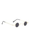 Lunettes de soleil rondes punk rétro pour hommes et femmes, petite monture, style hip-hop, mode, décoration dété, lunettes v