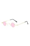 Lunettes de soleil rondes punk rétro pour hommes et femmes, petite monture, style hip-hop, mode, décoration dété, lunettes v