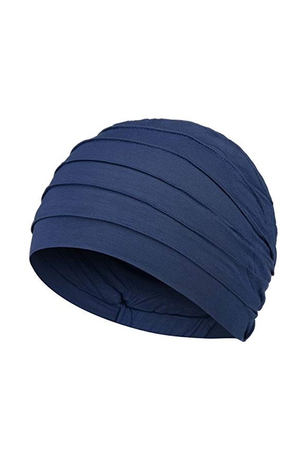 Christine Headwear Yoga Turban Bandeau, Bleu foncé, Taille Unique Femme