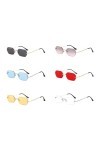 kawehiop Lunettes de soleil confortables et durables pour femmes, antirouille, Anti-Corrosion, rectangulaires, couleur vraie