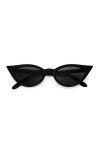 SARGE Retro Thick Frame Cat Eye Lunettes de Soleil Femmes Femmes Mode Marque Designer Miroir Lentille Cateye Lunettes de Sole