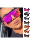 Lunettes de soleil carrées surdimensionnées vintage 400 pour homme et femme - Lunettes de soleil carrées de rue - Conduite Lu