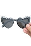 Lunettes de soleil de fête de mariage pour femme été extérieur Just Married Lettre Cadre de lunettes tendance féminine pour a