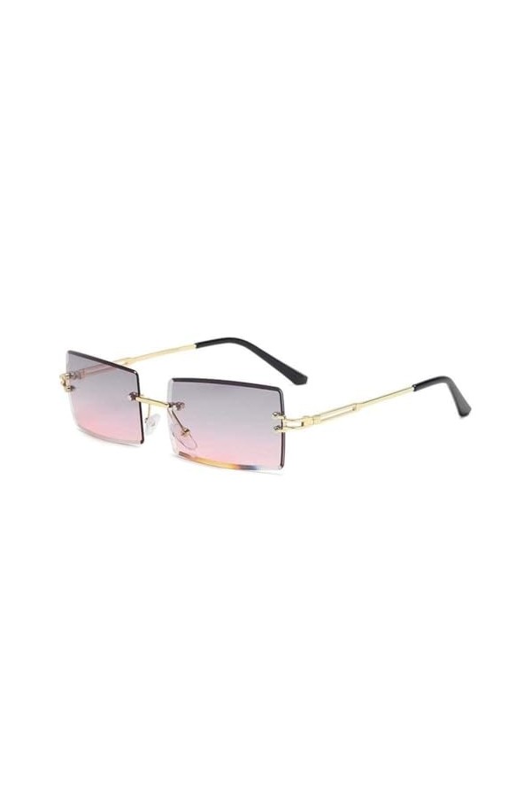 QILTON Lunettes de soleil pour femme - Coupe carrée - Dégradé, Couleur 8