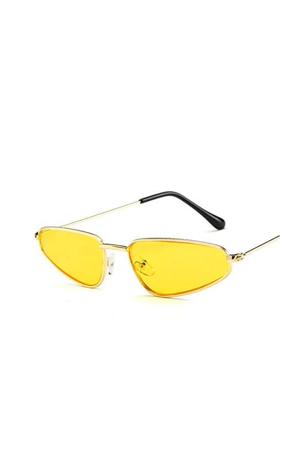 YIERJIU Lunettes Petit Cadre Lunettes de Soleil Yeux de Chat Femmes Marque Lunettes de Soleil Femmes Lunettes de Vue Femmes O