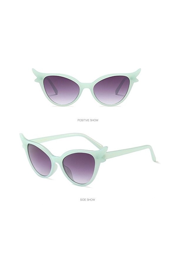 Lunettes de soleil vintage pour femme - Lunettes de soleil classiques - Verres sans cadre - Vision claire - Confortable - Hau