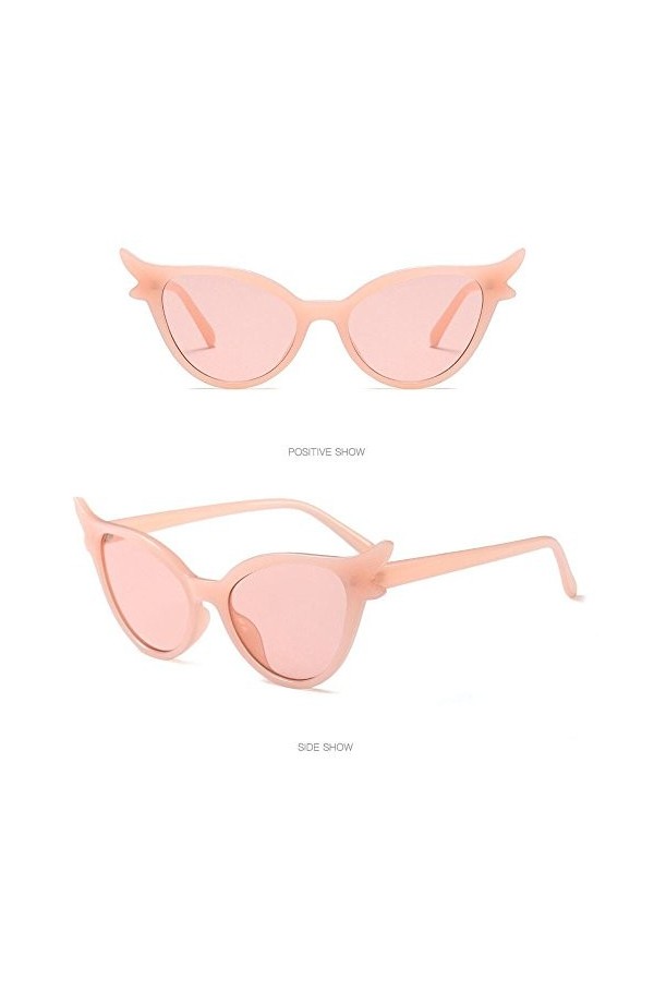Lunettes de soleil vintage pour femme - Lunettes de soleil classiques - Verres sans cadre - Vision claire - Confortable - Hau