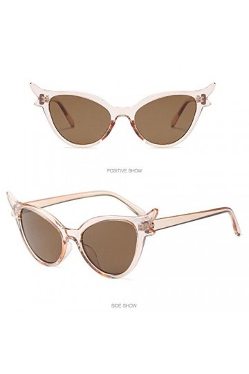 Lunettes de soleil vintage pour femme - Lunettes de soleil classiques - Verres sans cadre - Vision claire - Confortable - Hau