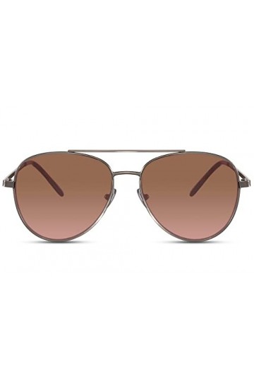 Cheapass Lunettes de soleil Hommes Femmes Sport Monture Légère Comfortable en Métal avec Verre Rose Recyclé