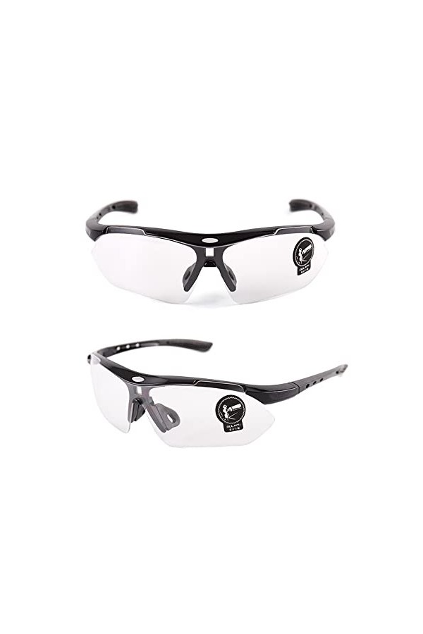 TopHomer Lunettes de soleil de sécurité pour sports de plein air, protection UV400, lunettes de vision nocturne pour la condu