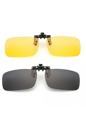 Clip polaris¨¦ sur relevable Lunettes de conduite vision nocturne len UV400 lunettes de soleil pour hommes femmes conduite ra