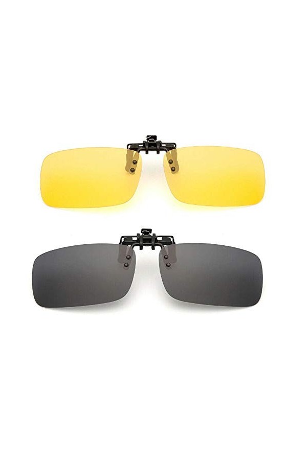 Clip polaris¨¦ sur relevable Lunettes de conduite vision nocturne len UV400 lunettes de soleil pour hommes femmes conduite ra
