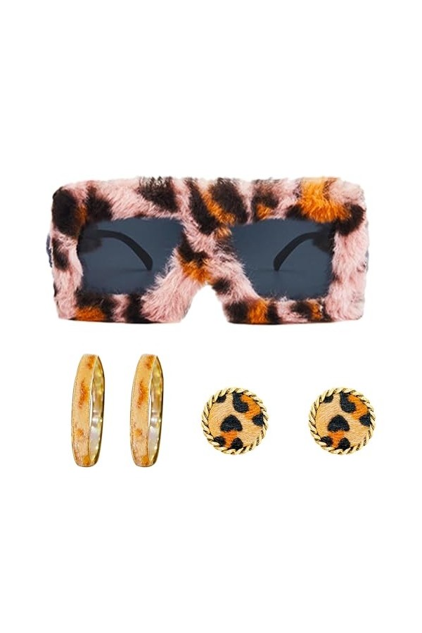 LaVenty lunettes de soleil nicki minaj lunettes de soleil en fourrure lunettes de soleil pour femmes lunettes de soleil en ve