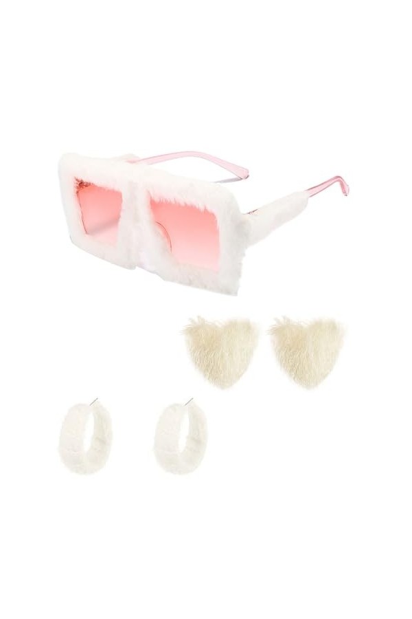 LaVenty lunettes de soleil nicki minaj lunettes de soleil en fourrure lunettes de soleil pour femmes lunettes de soleil en ve