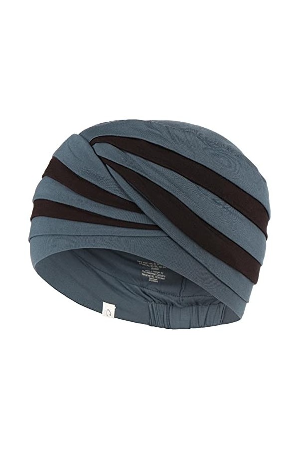 Christine Headwear Shanti Turban Bandeau, Blue/Black, Taille Unique aux Femmes