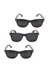 XiXiRan Lunettes Sténopéïques, 3 Pièces Sténopéïques Lunettes, Mode Petit Trou Lunettes, Unisex Lunettes Sténopéïques, Lunett
