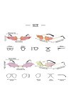 Qixuer Lunettes De Soleil Flamme, Lunettes De Soleil Flamme Femme 1 Lunettes De Flamme Et 1 Lunettes De Chauve-Souris Lunette