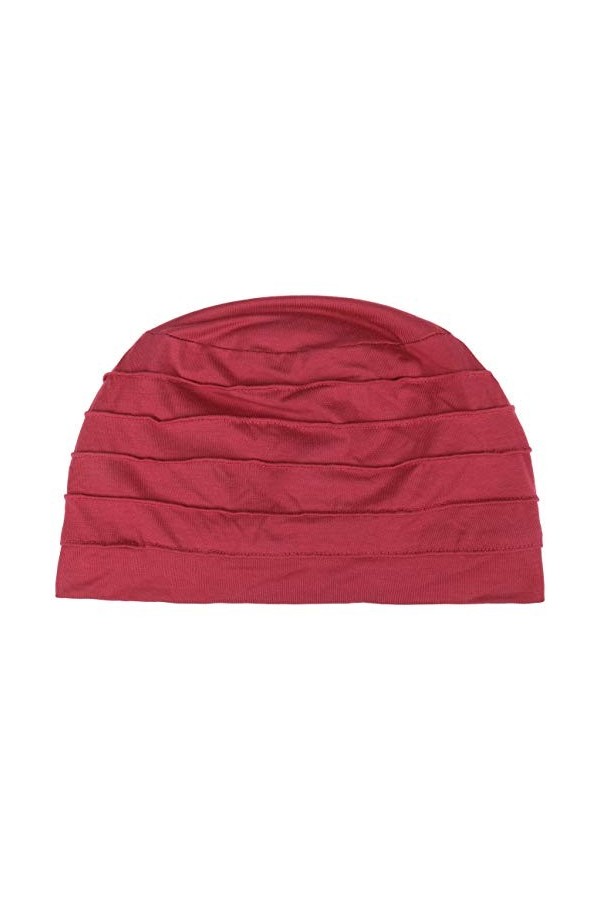 Christine Headwear Turban de Yoga en Bambou Doux-Rouge, Taille Unique Femme
