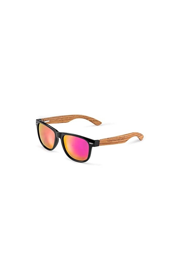 GREENTREEN Lunettes de Soleil Polarisées pour Homme et Femmes, Lunettes de Soleil en Bois,Lunettes classiques