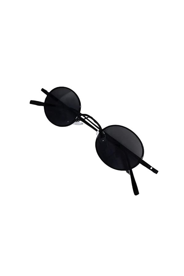 NUWIND Anime Jujutsu Kaisen Cosplay Gojo Satoru Lunettes de Soleil Rondes Lunettes Rétro Noir Accessoires Hommes Femmes Styl