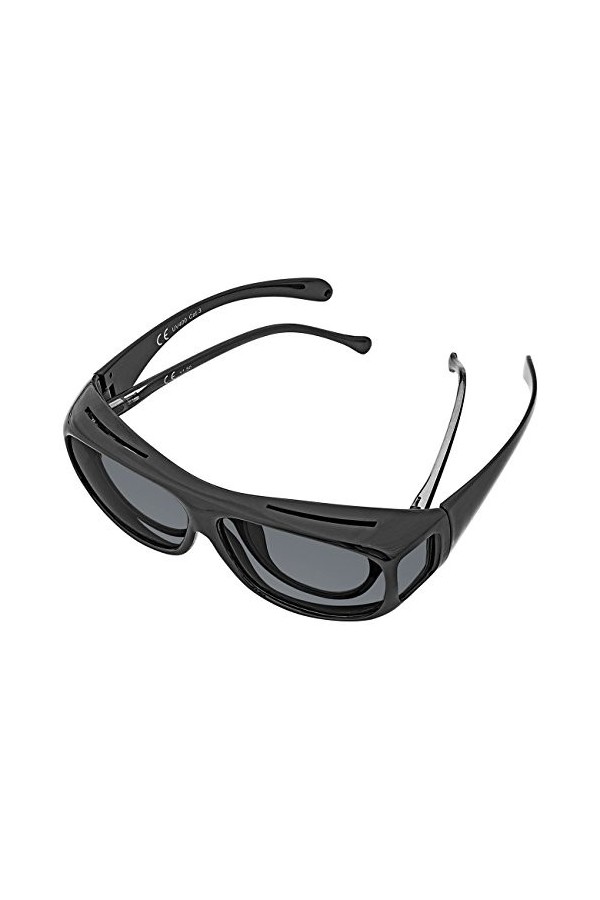 WEDO 271 48599 Surlunettes de Soleil Etui Inclus, Noir