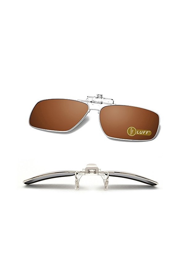 Polarized clip-on lunettes de soleil hommes/femmes Flip-Up Polarized Sun Lenses adapter sur Lunettes de prescription/lecteurs