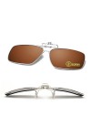 Polarized clip-on lunettes de soleil hommes/femmes Flip-Up Polarized Sun Lenses adapter sur Lunettes de prescription/lecteurs