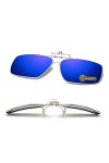 Polarized clip-on lunettes de soleil hommes/femmes Flip-Up Polarized Sun Lenses adapter sur Lunettes de prescription/lecteurs