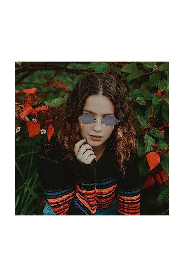 VALICLUD Lunettes de soleil pour femmes Lunettes de soleil Rave à la mode pour femmes filles hommes drôles et drôles lunettes