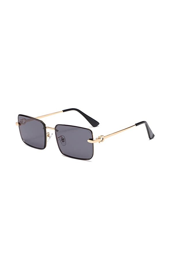 Lunettes de soleil rétro avec protection UV pour homme, femme, fille, monture carrée vintage, lunettes de soleil pour conduit