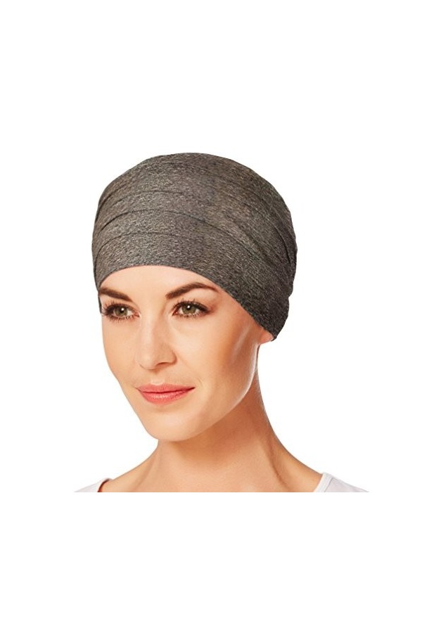 Christine Headwear Turban de Yoga, Mélange Gris, Taille Unique Femme
