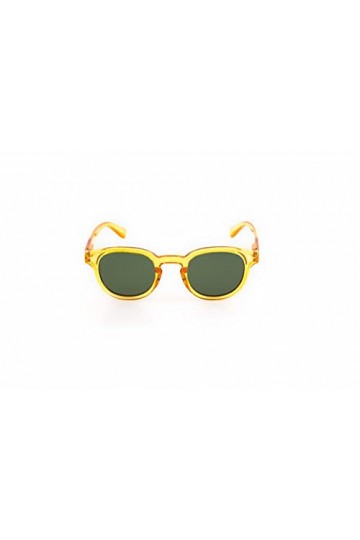 Contacta, Hipsun Floyd, Lunettes de soleil pour homme et femme, verres polarisés, effet brillant, couleur miel, lentille vert