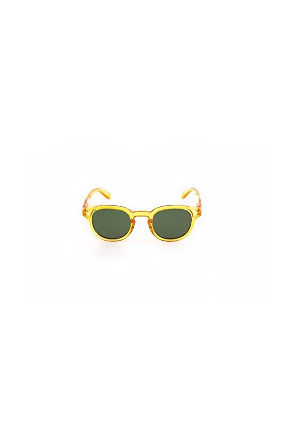 Contacta, Hipsun Floyd, Lunettes de soleil pour homme et femme, verres polarisés, effet brillant, couleur miel, lentille vert